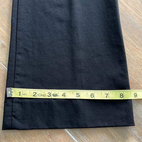 Diane Von Furstenberg Black Wool Blend Trousers Size 8 - Picture 9 of 11